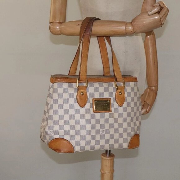 LOUIS VUITTON Damier Azur Hampstead PM Tote Bag - Picture 1 of 16